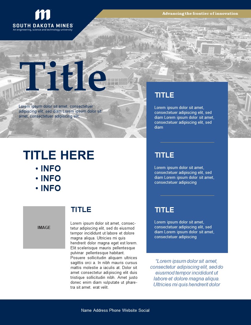 Templates – South Dakota Mines Brand Guidelines